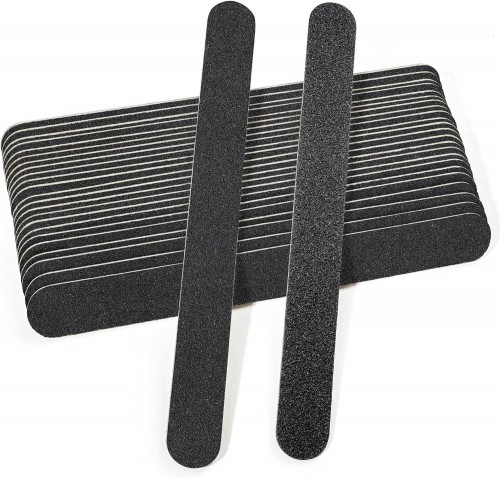 Professional  Eco Wooden Nail Files  100/80 Grit Double Sided Nail Buffing File