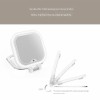 Hot-selling Portable Customizable Folding Double-Sided LED Luminous 10X20X Magnifying Makeup Mirror