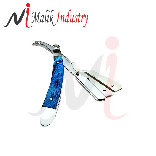 Custom Made High Quality Barber Straight Shaving Razor Cut Throat Folding Knife Plastic Handle