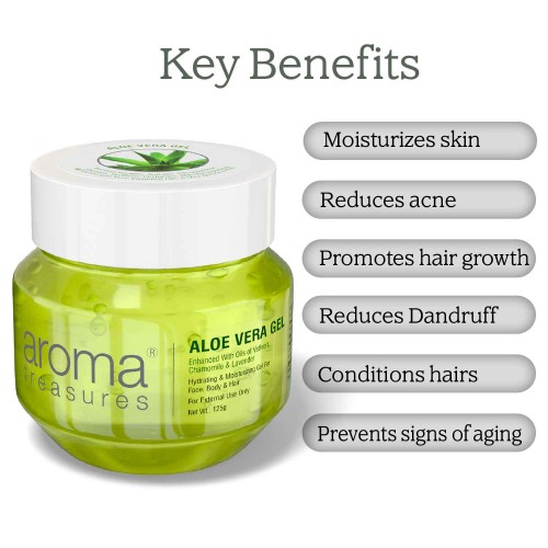 Aroma Treasures Aloe vera Gel ( 125 Grams )