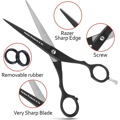 Factory Direct Sales Silver Color Stainless Steel Professional Haircut Scissors for Hair Care Scissor