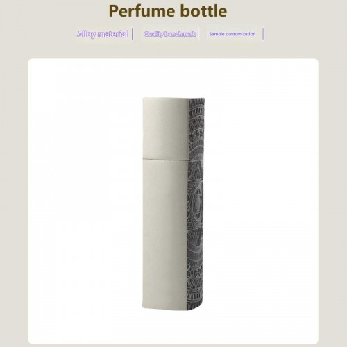 Portable Creative Design Square Bottom Filling Metal Zinc Alloy Perfume Dispensing Bottle