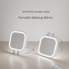 Hot-selling Portable Customizable Folding Double-Sided LED Luminous 10X20X Magnifying Makeup Mirror