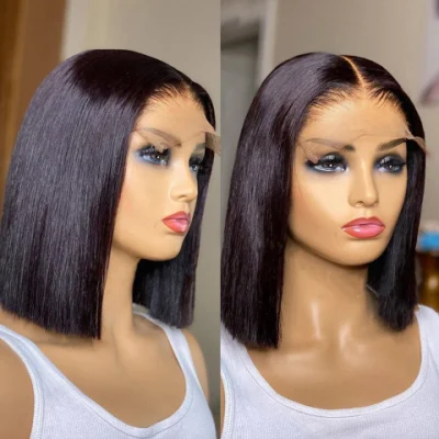 100% Natural Human Hair Wig Factory Cheap Brazilian Braid Full Lace Front Virgin Human Hair Wigs