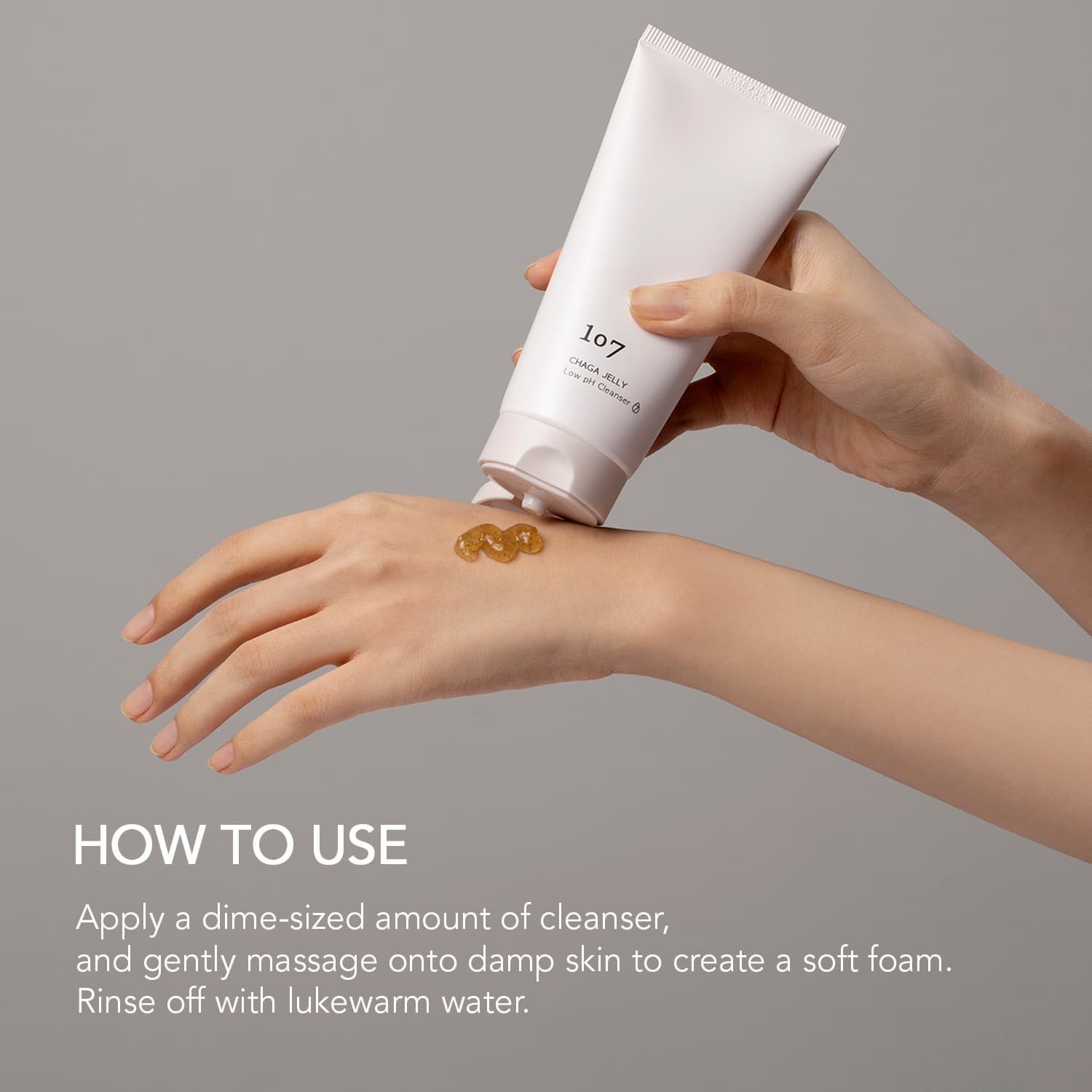 107 ONEOSEVEN Chaga Jelly Low pH Cleanser 120ml, Facial cleanser, face wash, Deep cleanser, K-Beauty