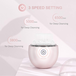 2020 Mini Portable Waterproof Sonic Pore Cleaner Face Cleaning brush Face Massage Electric Silicone Facial Cleansing Brush