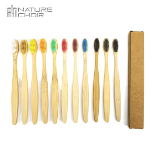 2020 Private Label Customize Disposable Eco Bamboo Products Travel Set Bamboo Soft Bristle Toothbrush