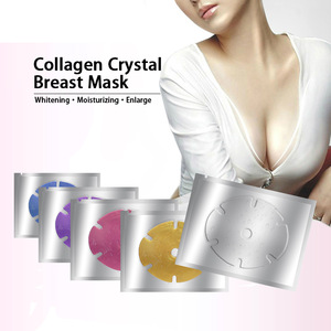 24k gold breast collagen mask breast firming OEM Private Label Collagen Crystal Tighten Breast Mask
