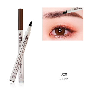 3 Colors Liquid Eyebrow tattoo Pencil 3 Head Fork Tips Long Lasting Waterproof Microblading Eyebrow Tattoo Pen