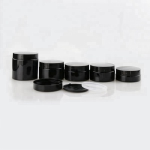 30ml 50ml 80ml 100ml 120ml 150ml 200ml 250ml black cosmetic jar and cream jar