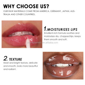 A316 high quality vegan clear lipgloss wholesale vendor private label lip gloss pigment  lip plumping gloss