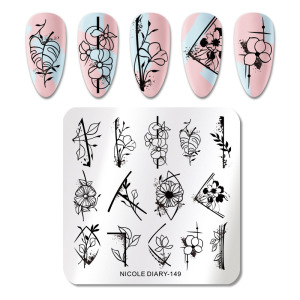 Best Quality brand fashion nail image plate stamping gang nail art plate tools and machin