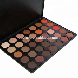 Custom logo OEM Makeup 35 Warm Color Private Eye Shadow Pallet