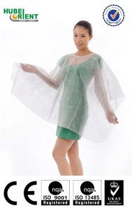 Customized High Quality Disposable Nonwoven Hairdressing Cape For Hair Salon