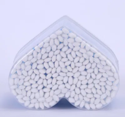 Disposable Round Head Pointed Head Cotton Swab Plastic Cotton Buds in Heart-Shaped PP Box