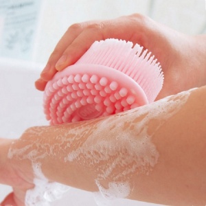 Factory direct new baby silicone bath brush, baby massage shampoo brush, bath wash daily necessities