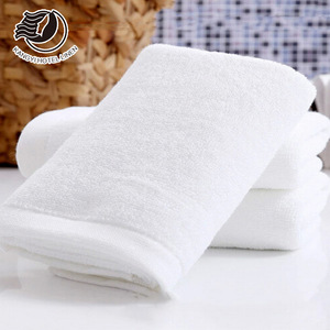 Factory Supply Customized Wholesale White Color Hotel Face Towel