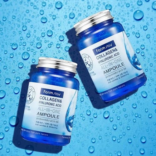 FARMSTAY COLLAGEN AND HYALURONIC ACID ALL IN ONE AMPOULE