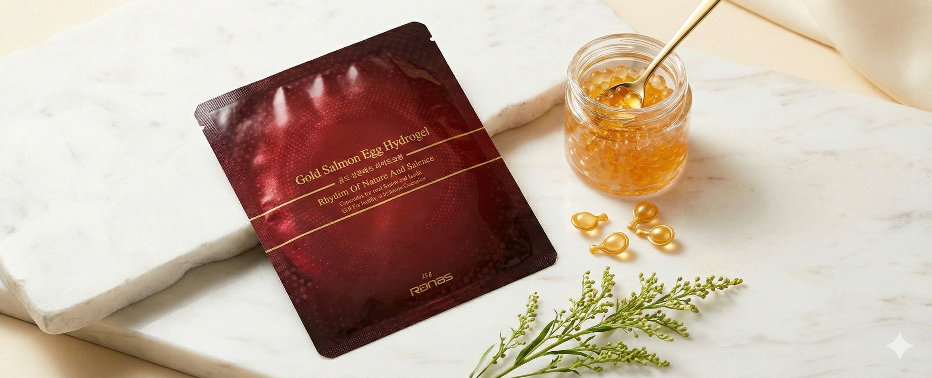 GOLDEN SALMON EGG HYDROGEL MASK