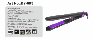 High Quality Hair Straightener Flat Iron Ceramic with Lockable Switch