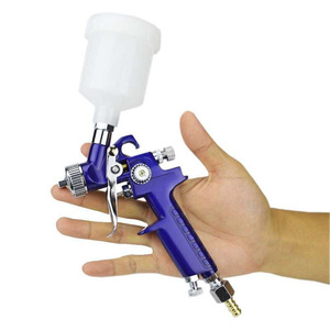 Hot Sale 0.8MM/1.0MM Nozzle H-2000 Professional HVLP Spray Gun Mini Air Paint Guns Airbrush For Painting Car Aerograph