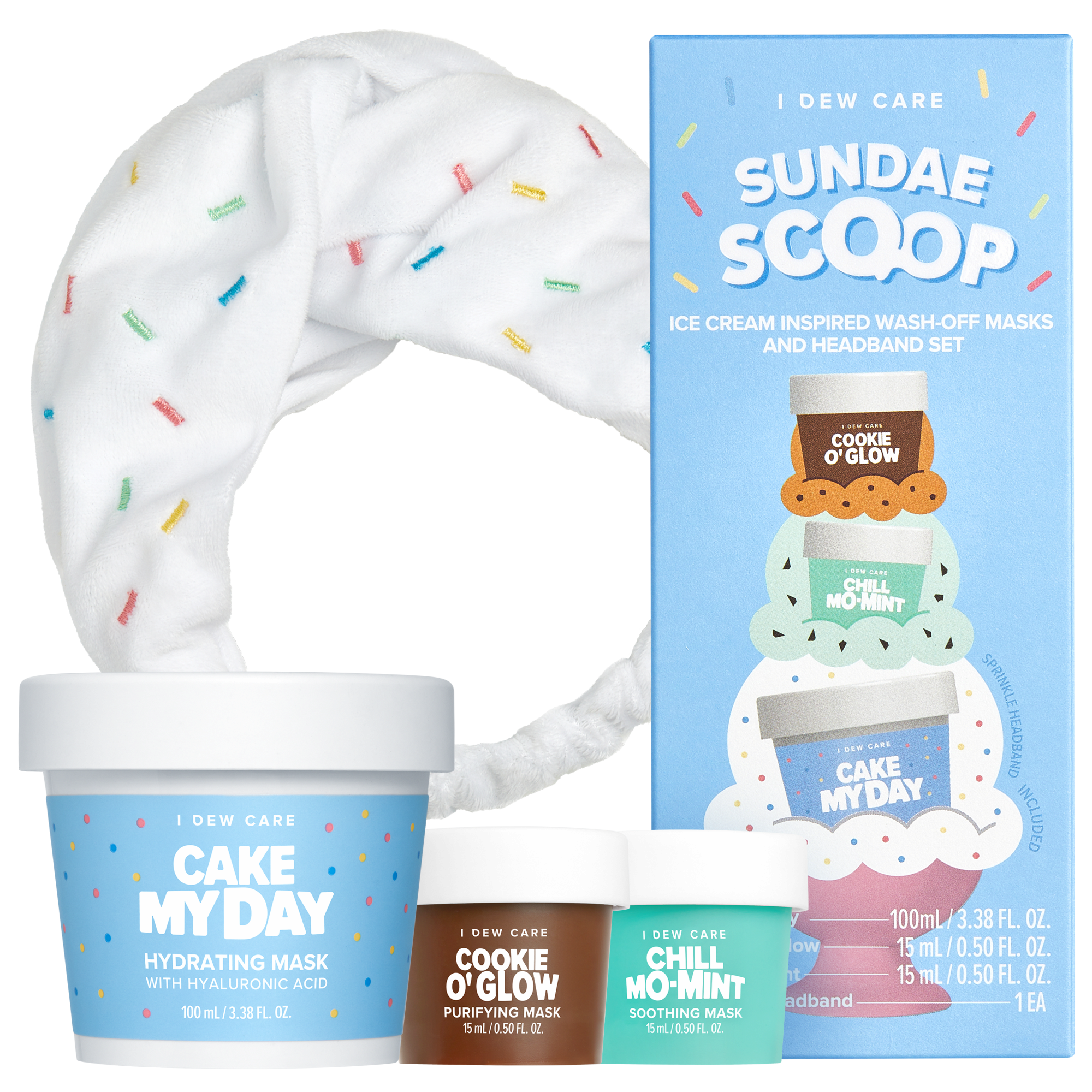 I DEW CARE Wash Off Face Mask Set - Sundae Scoop 