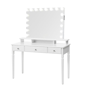 Latest Design Hollywood Makeup Table With Vanity Lighted Mirror Lights