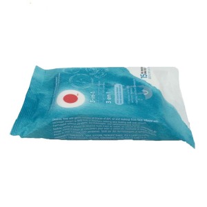 Low price guaranteed quality cleaning makeup remover wet tissue single package custom