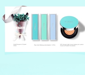 MANSHILI lipstick set air cushion packaging private label oem/odm luxury makeup starry sky gift box makeup set