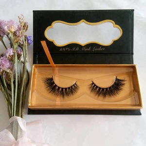 Manufacturer Make Top grade 3D Mink Lashes Silk eyelashes And Custom Package Eyelash Packaging Box