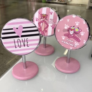 New arriver promotional gift 3 inch metal table mirror cosmetic mirror