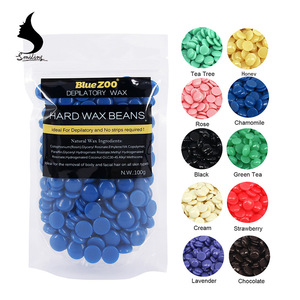 New Depilatory 100g Blue Zoo Hot Film Hard Wax Beans For Men Hair Removal No Waxing Paper Strips Pearl Hair Removal Hot Wax