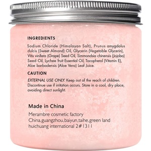OEM Private Label Organic Moisturizing Acne Essential Oil Himalayan Salt Scrub Body Scrub Exfoliator Foot Facial Face Scrub