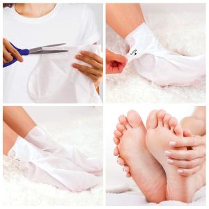 Organic Herbal Lavender Foot Mask Exfoliating Nourishing Foot Mask Socks Magic Foot Peeling Mask