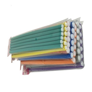 Plastic Caps Cold Temperature Twist-flex Rods Type PE Hair Rollers