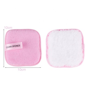 Private Label Reusable Softness Microfiber Face Cleansing Makeup Powder Remover Wipes Makeup Remover Pads