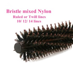 Professional Hairdresser Wood Rolling Bristle Round Hair Brush