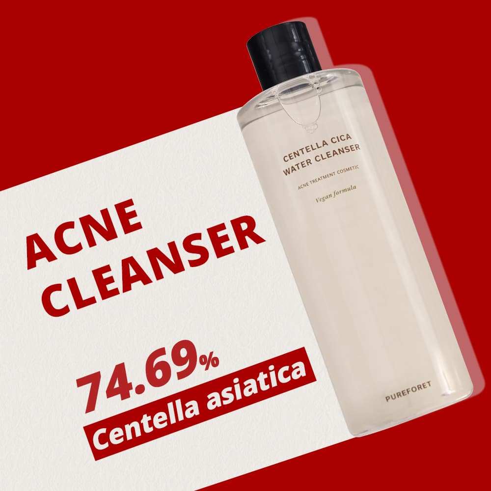 Pureforet Centella Cica Water Cleanser 500ml
