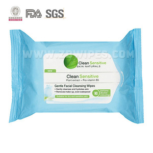 Sensitive Flushable Fresh Alcohol Free Custom Printed Wet Wipes