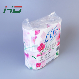 Soft skin customized size and packing print toilet paper