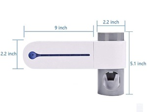 Toothbrush Sterilizer With Automatic Toothpaste Pushing Device UV Disinfect Toothbrush Holder
