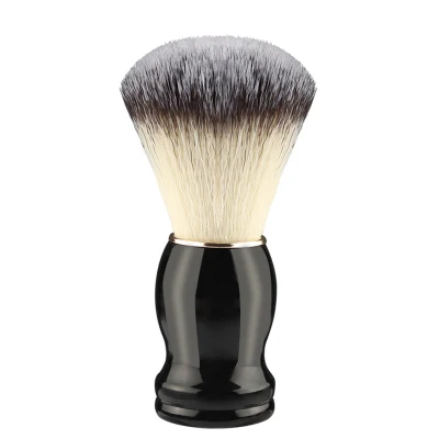 Wholesale Men&prime;s Soft Bristle Synthetic Facial Cleansing Brush Manual Shaving Soap Cream Lathering Brush for Barber Shop